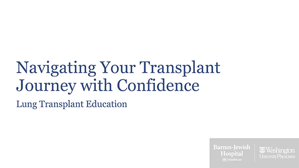 Lung Transplant - Presentation